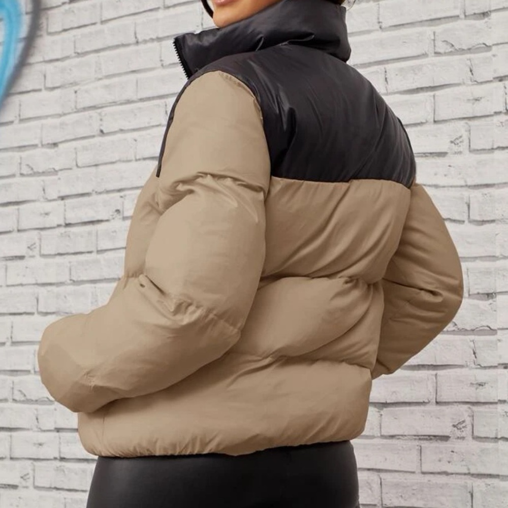 Two-Tone Puffer Jacket - Picture 2 of 5